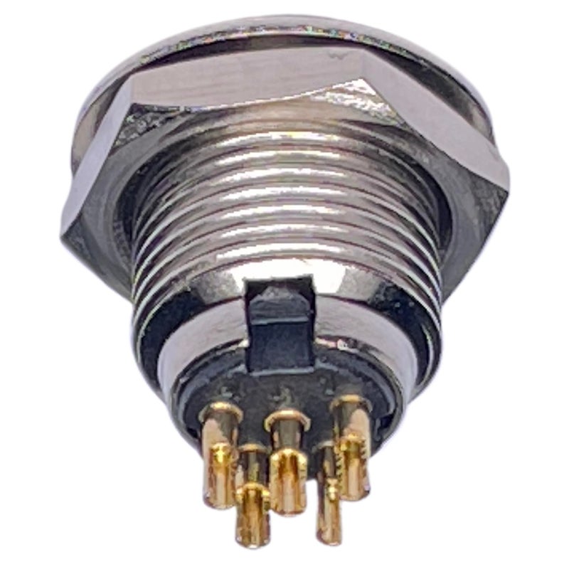 CESS 5-Pin Mini XLR Socket, Mini XLR Connector, Screw and Nut Panel Mount, Solder Type, Nickel-Plated Base and Housing, Gold-Plated Pins, 4 Pack - Image 5